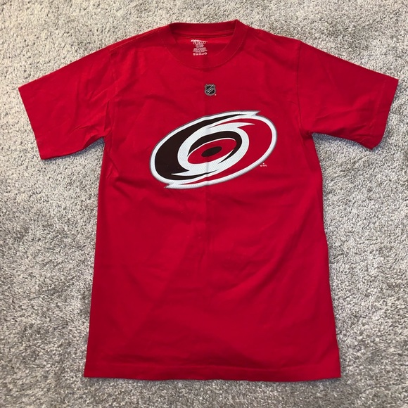 Reebok Carolina Hurricanes Hockey Red Shirt size S - Picture 4 of 8